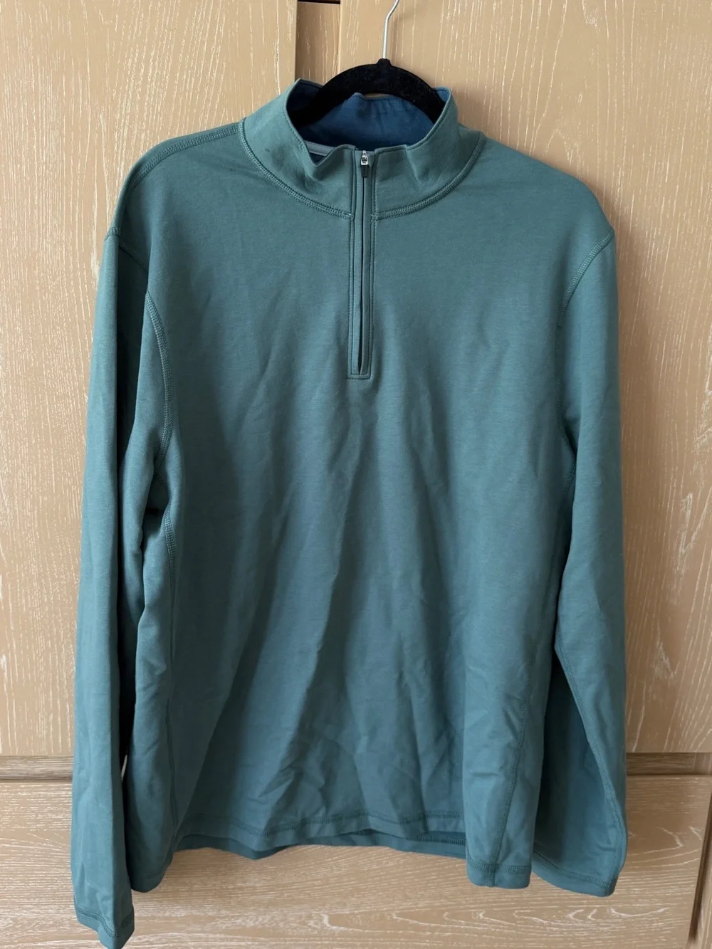 J. Crew Men's Quarter-Zip Sweater in Teal